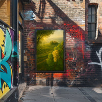 Golden Vineyard Sunrise Poster