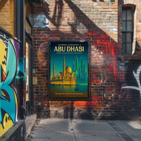 Abu Dhabi Elegance and Innovation Travel Poster