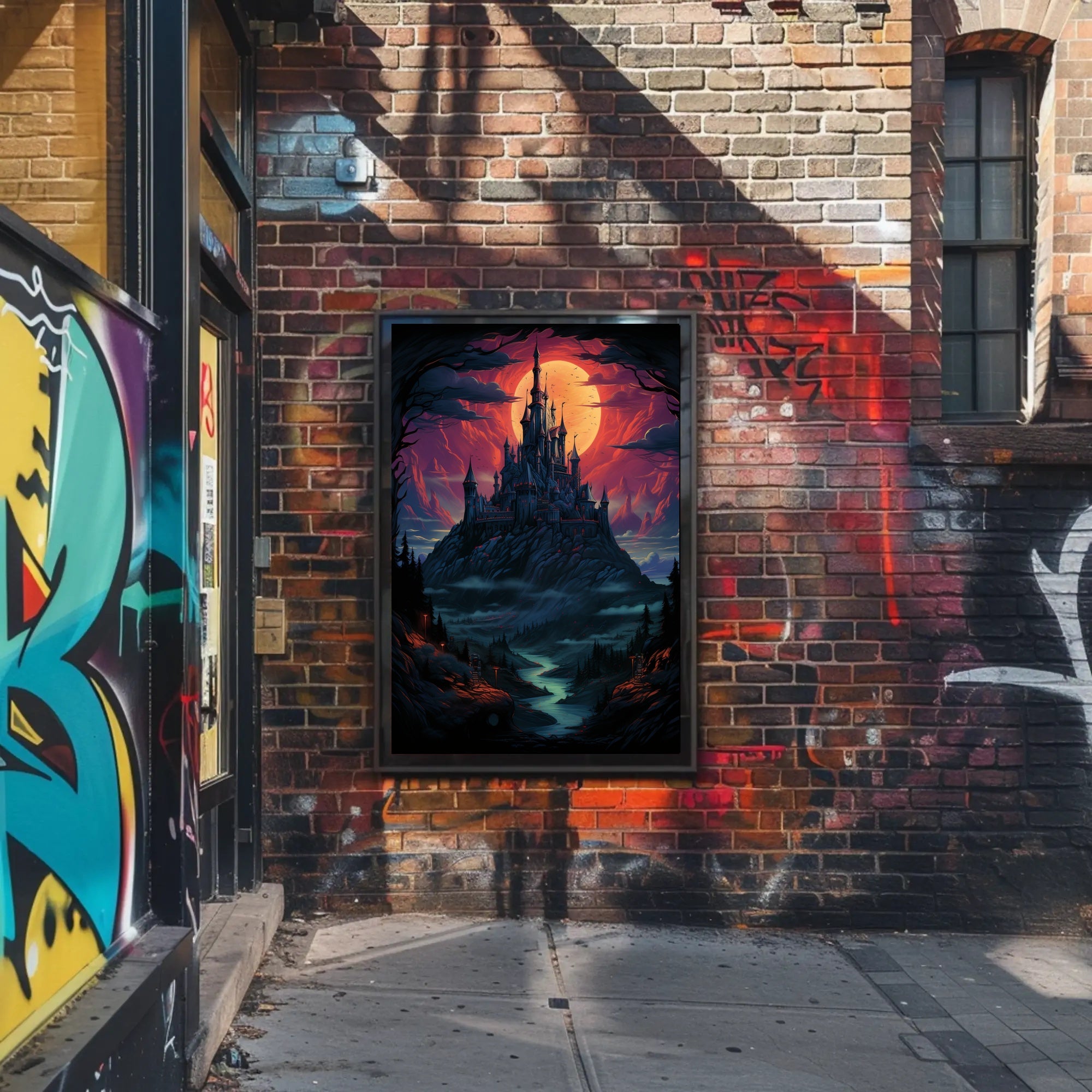 Enchanted Castle At Dusk Poster