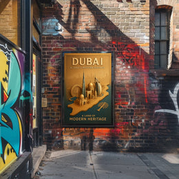 Dubai's Architectural Harmony: Urban or Cityscape Poster