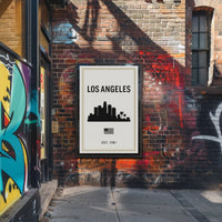 Los Angeles Skyline Poster PosterGoat