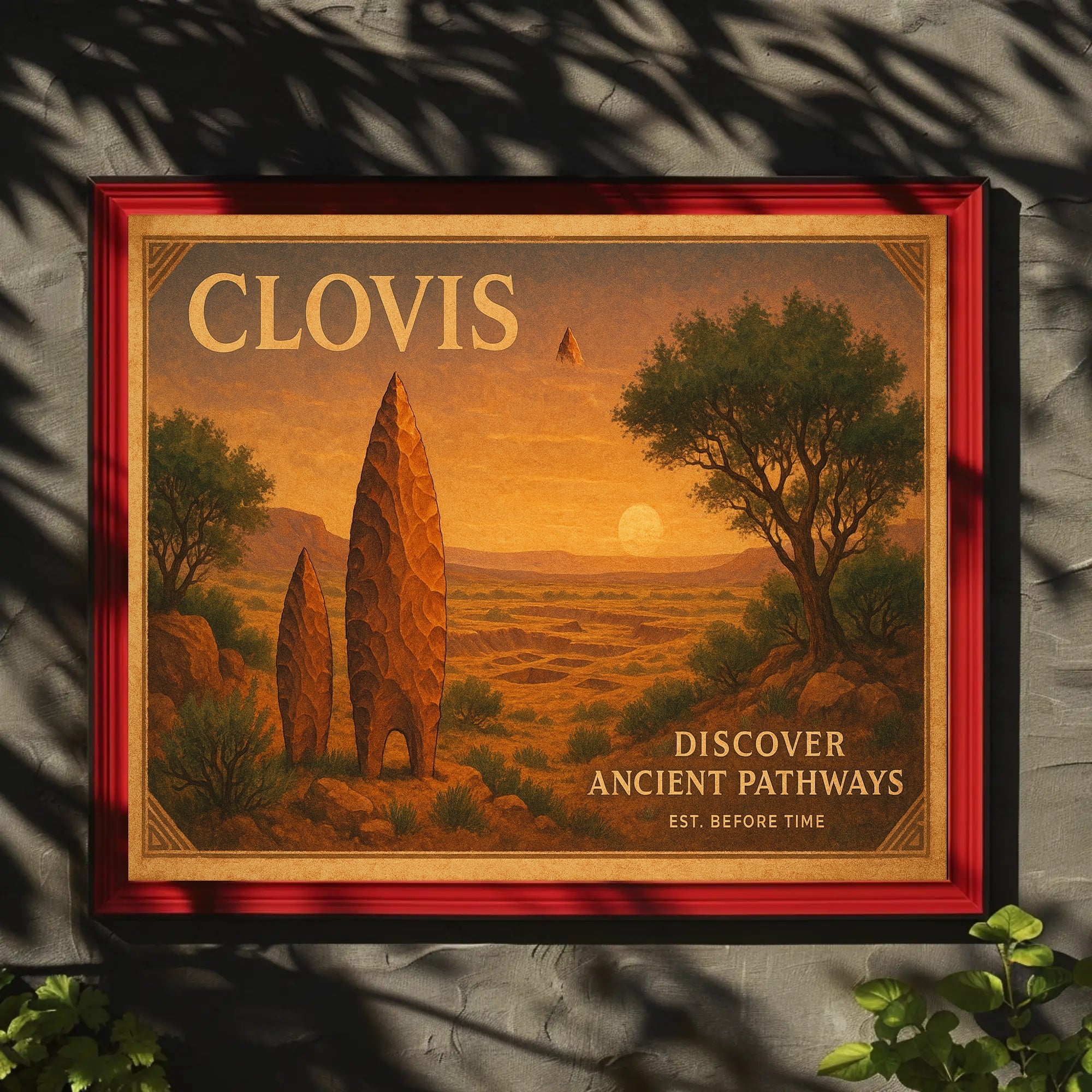 Discover Ancient Pathways Travel Poster