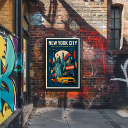 New York City  The City That Never Sleeps Poster PosterGoat