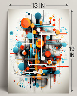 Abstract Geometric Symphony Abstract Poster PosterGoat