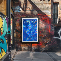 Virginia Abstract Expression Abstract Poster