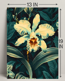 Enchanting Orchid Illustration William Morris Art Poster