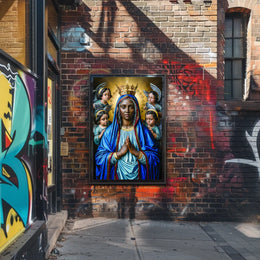 Madonna and Angels Poster