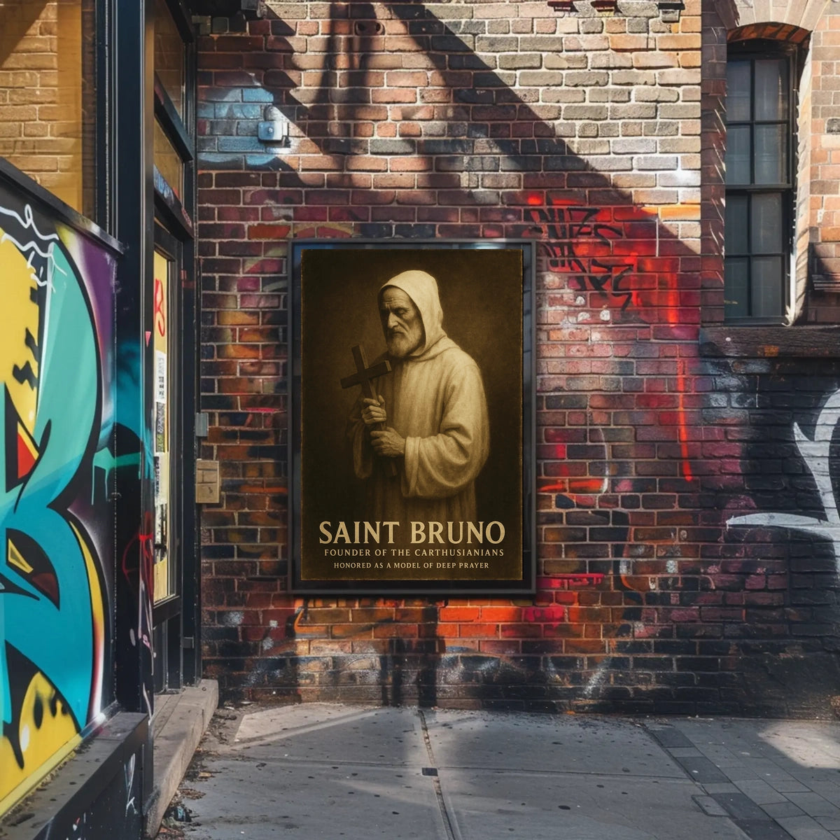 Saint Bruno Founder Of The Carthusians Poster