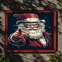Santa Claus Festive Icon Poster