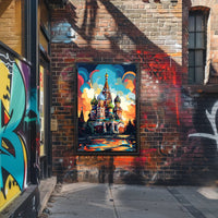 Saint Basil's Whimsical Abstract Poster