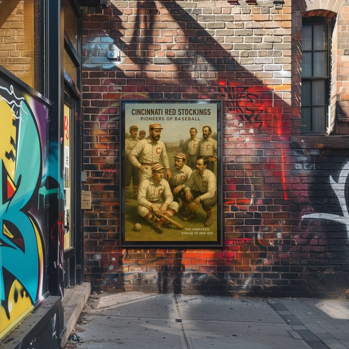 Cincinnati Red Stockings Pioneers of Baseball Poster
