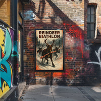 Reindeer Biathlon Poster
