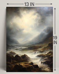 Majestic Mountain Landscape Poster