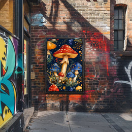 Enchanted Mushroom Forest Fantasy or Mythology Poster