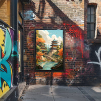 Tranquil Pagoda Retreat Poster