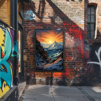 Majestic Mountain Sunrise Poster