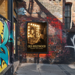 Old Hollywood Behind the Scenes Poster PosterGoat