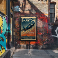 McDonnell FH-1 Phantom Vintage Aviation Poster