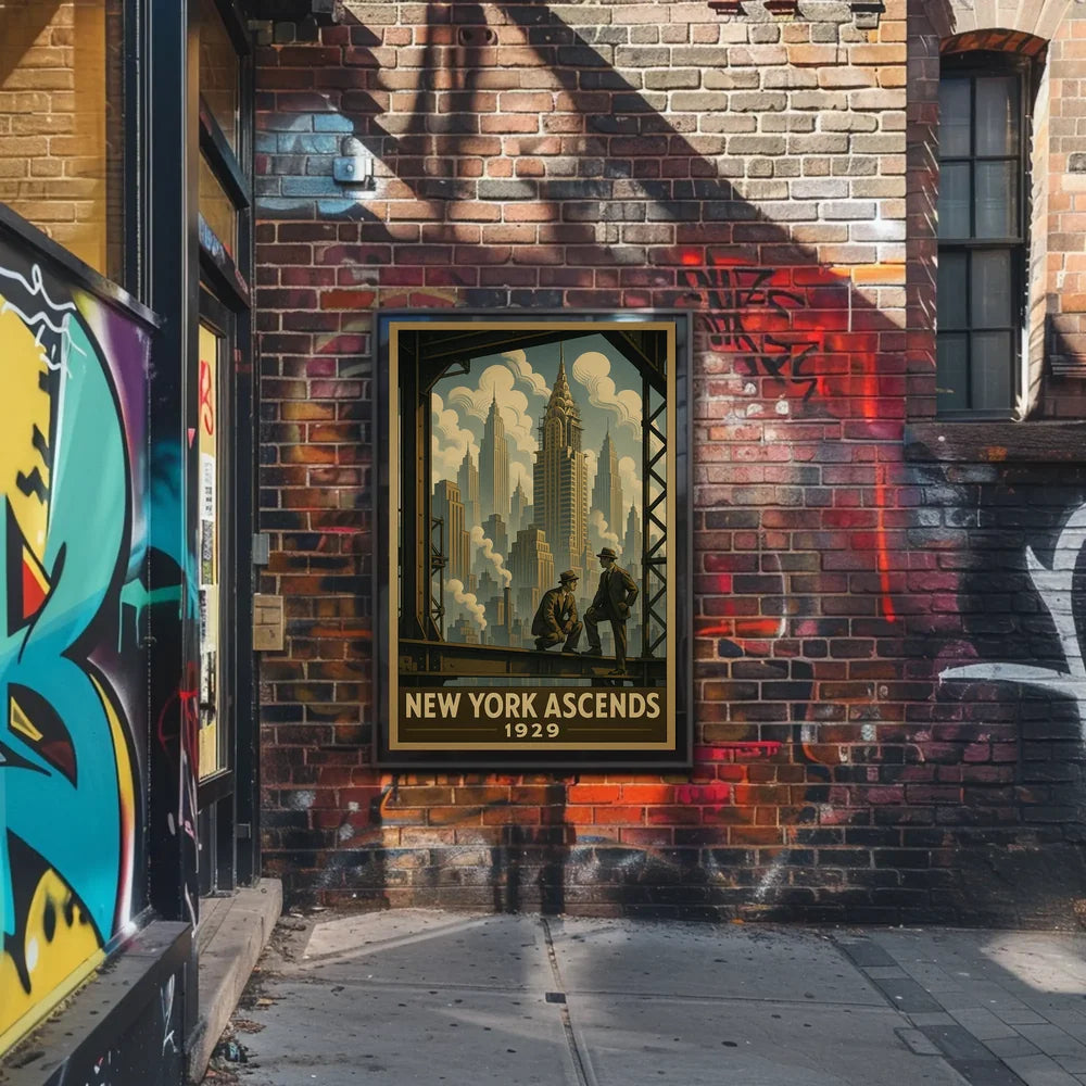 New York City 1929 Urban or Cityscape Poster PosterGoat