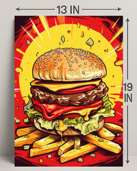 Burger Bliss Poster PosterGoat