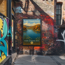 Lake Charlevoix Where Adventure Awaits Poster