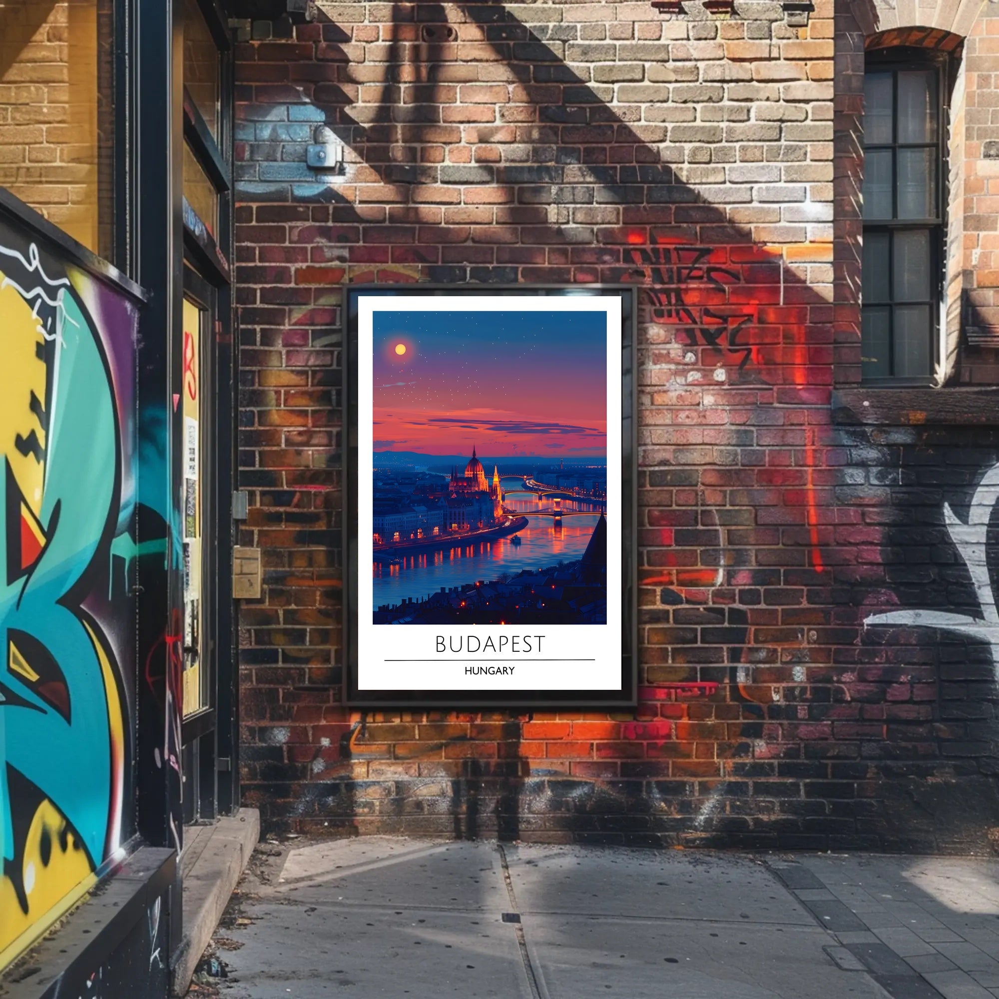 Budapest Twilight Serenity Urban or Cityscape Poster