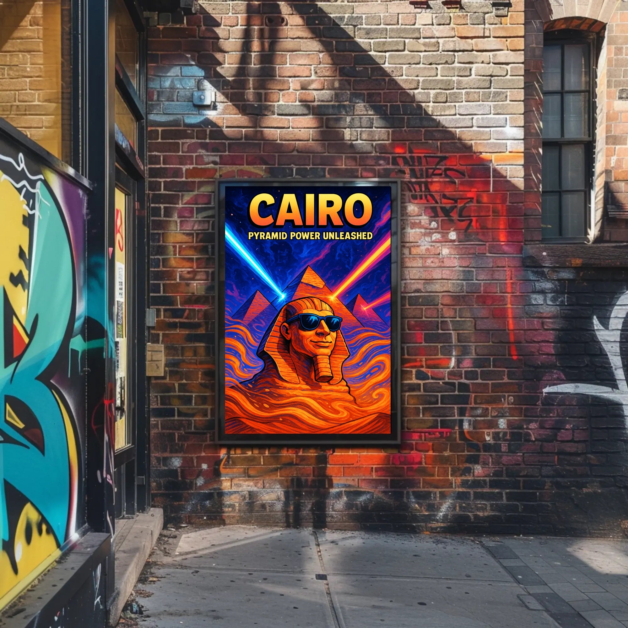 Cairo Pyramid Power Unleashed Poster PosterGoat
