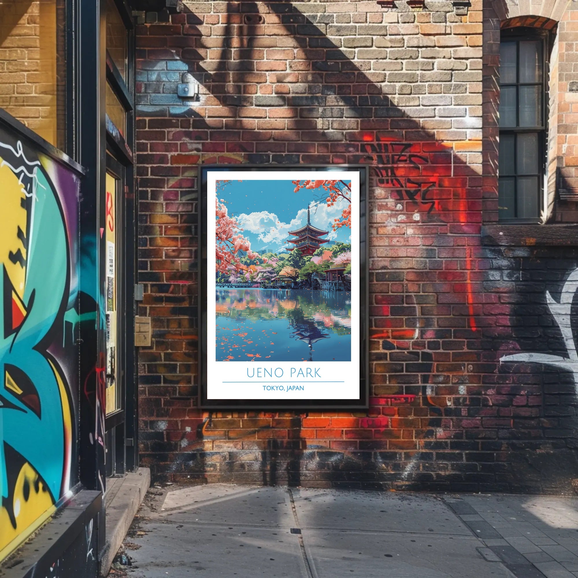Tranquil Beauty of Ueno Park Poster