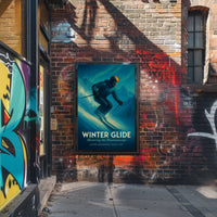 Winter Glide Mastering the Mountainscape Poster