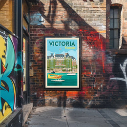 Victoria, Canada Travel Poster