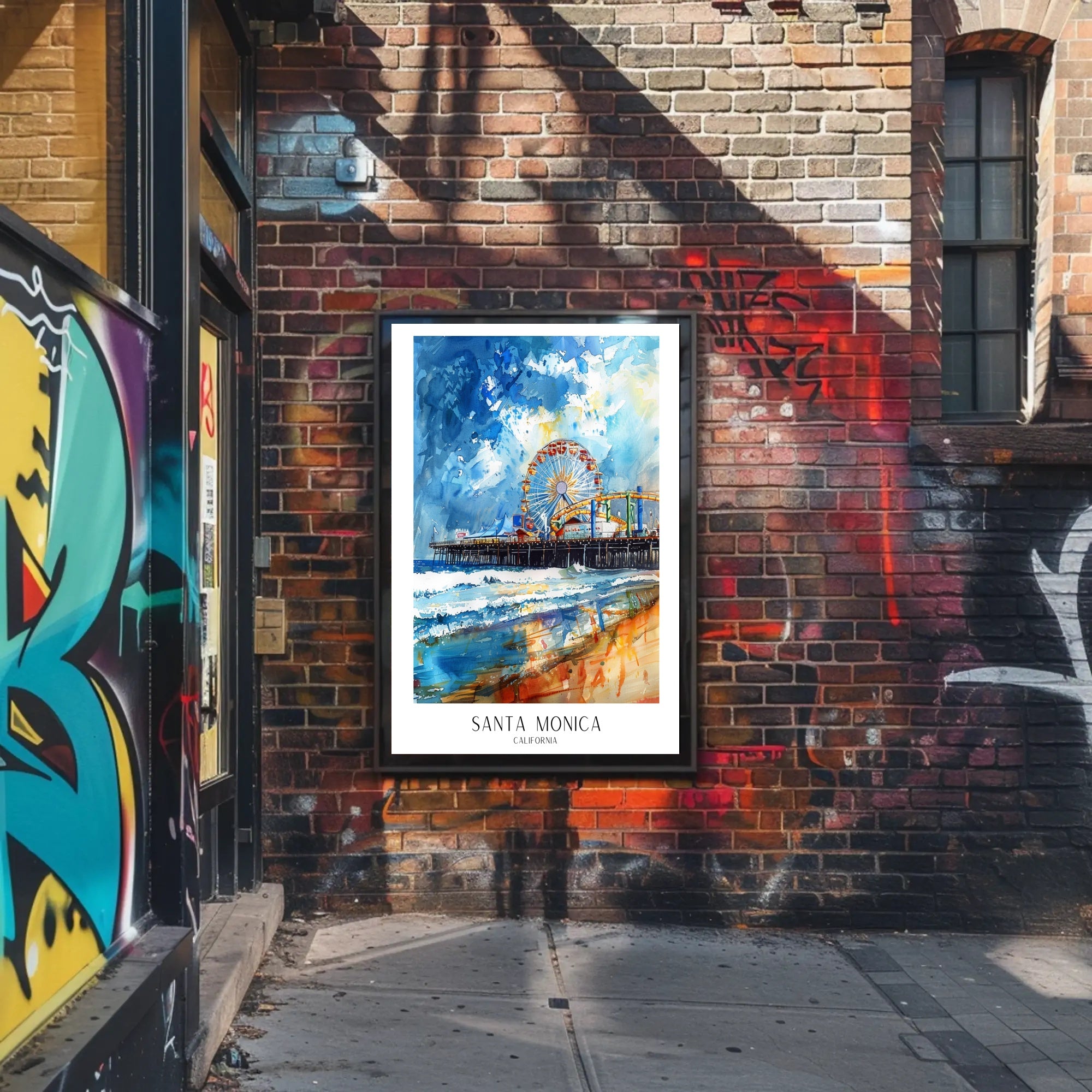 Santa Monica Pier Poster PosterGoat