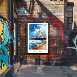 Santa Monica Pier Poster PosterGoat