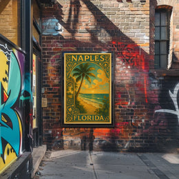 Naples Florida A Tropical Escape Poster Wall Art Decor