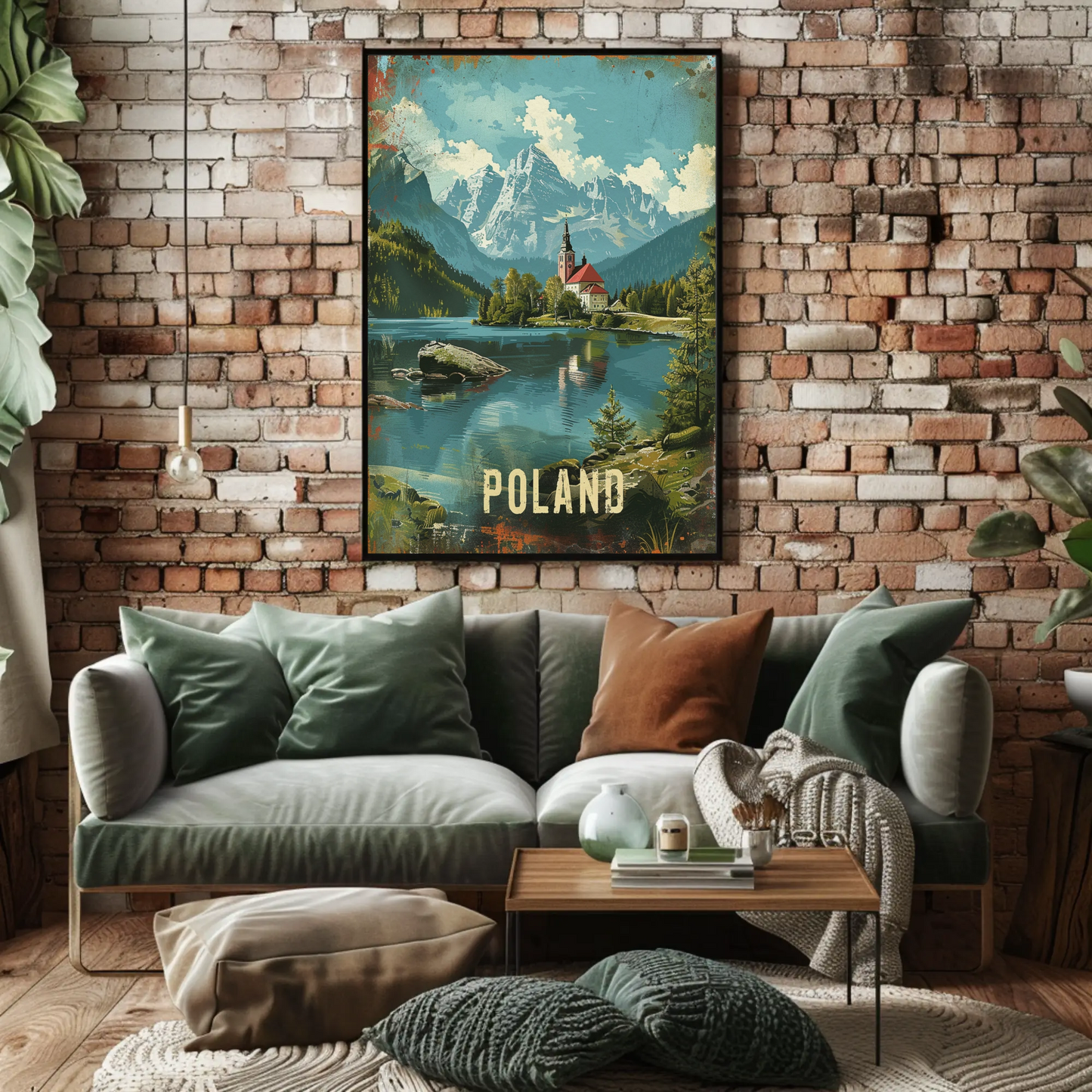 Scenic Mountains And Church Poland Travel Poster