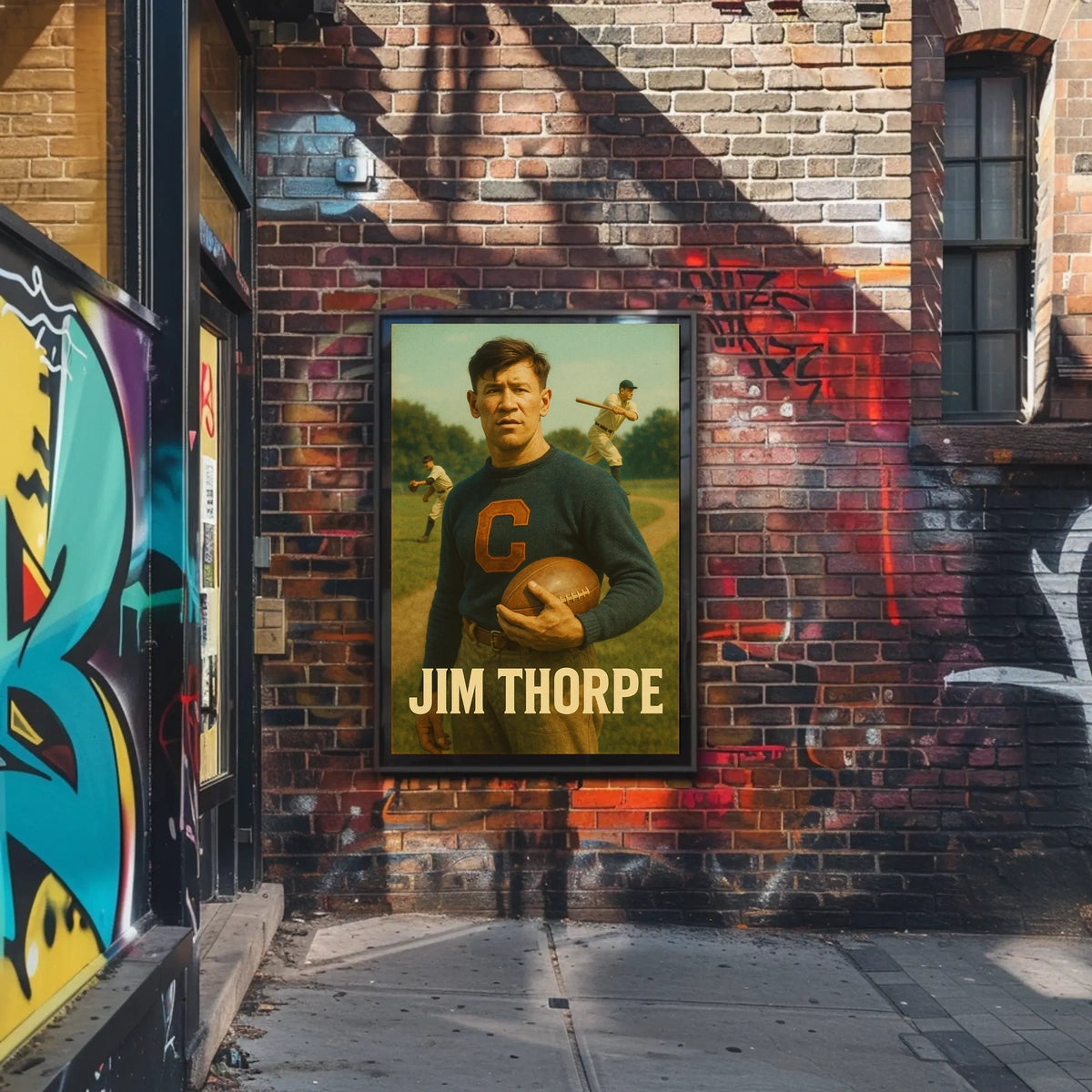 Jim Thorpe Legendary Athlete Poster