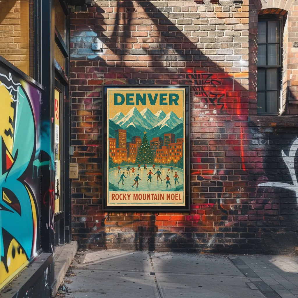 Denver Rocky Mountain Noël Poster