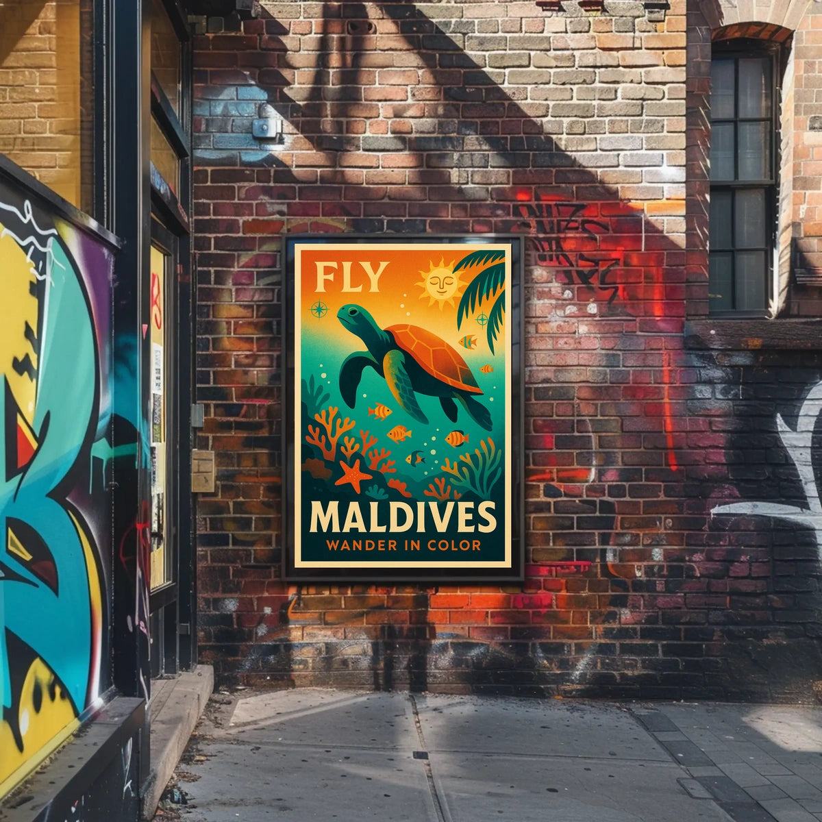 Fly to the Maldives Poster