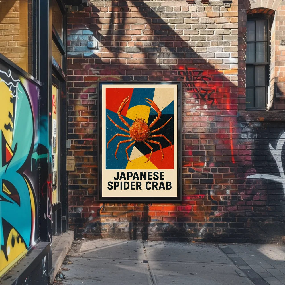 Japanese Spider Crab Art Poster