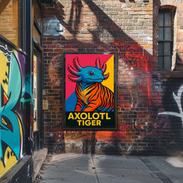 Axolotl Tiger Poster