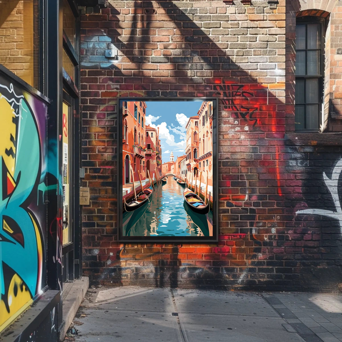 Venetian Waterway Dreamscape Historic Buildings Travel Poster