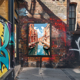 Venetian Waterway Dreamscape Historic Buildings Travel Poster