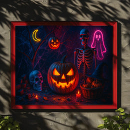 Spooky Halloween Night Gothic Realism Collector Enthusiasts Museum Quality Timeless Wall Art Poster