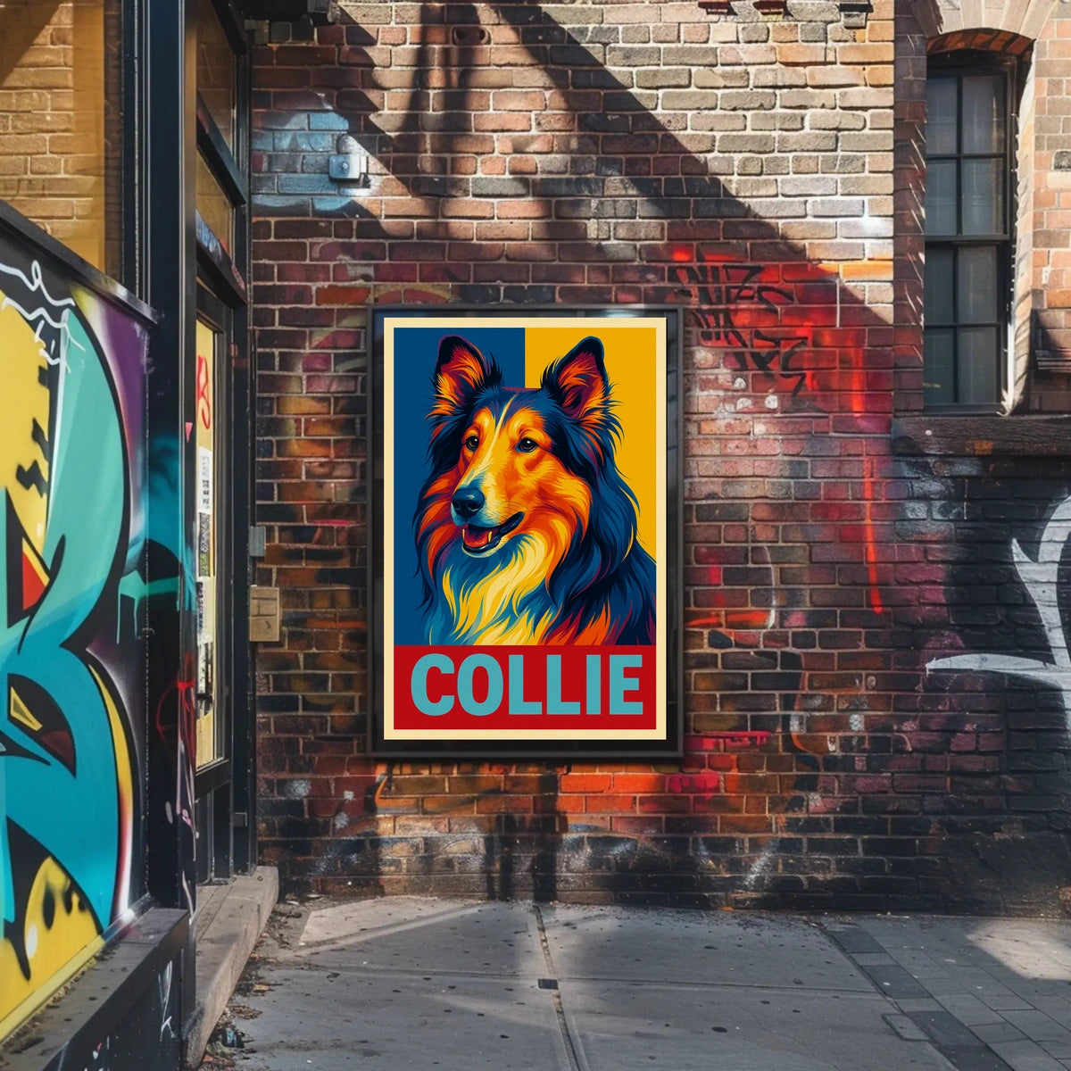 Collie Portrait Poster
