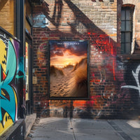Indiana Dunes Sunset Poster Vintage Travel Wall Art