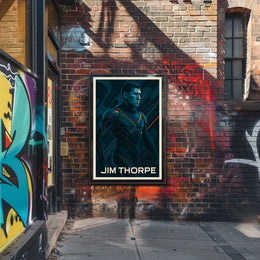 Jim Thorpe Iconic Athlete Poster