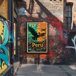 Fly to Peru Wander in Color Poster