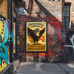 United States of America Patriotic Poster