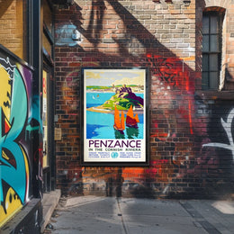 Penzance In The Cornish Riviera Poster