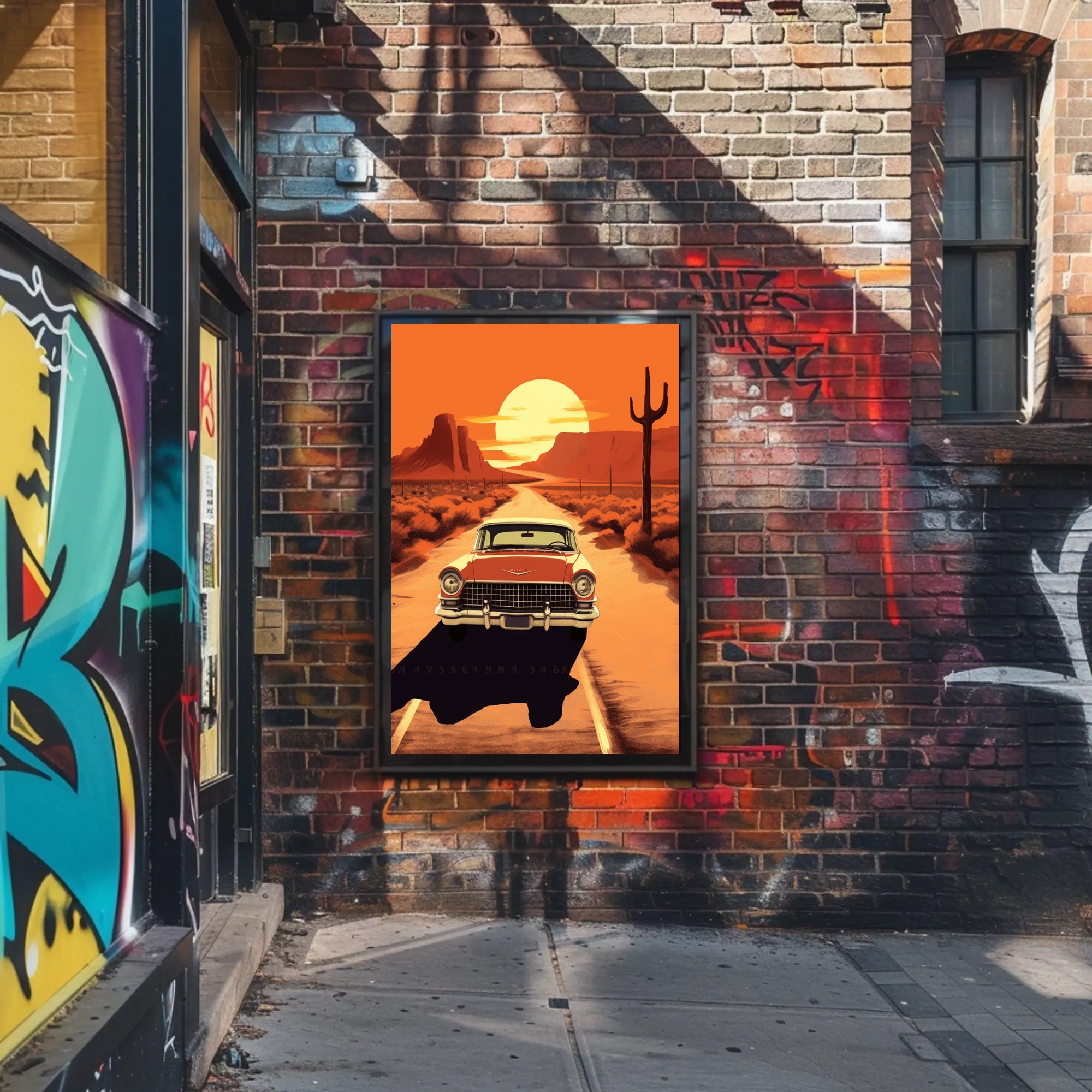 Desert Road Journey Poster