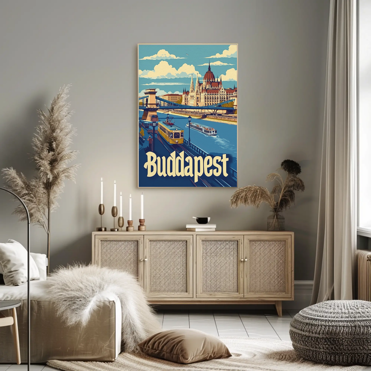 Budapest Cityscape Poster
